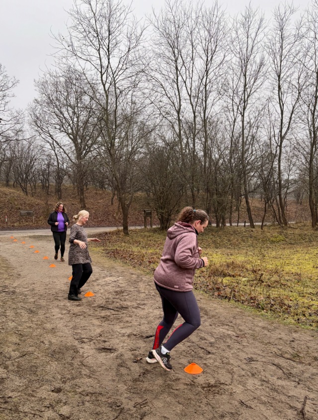 loopoefeningen in de duinen